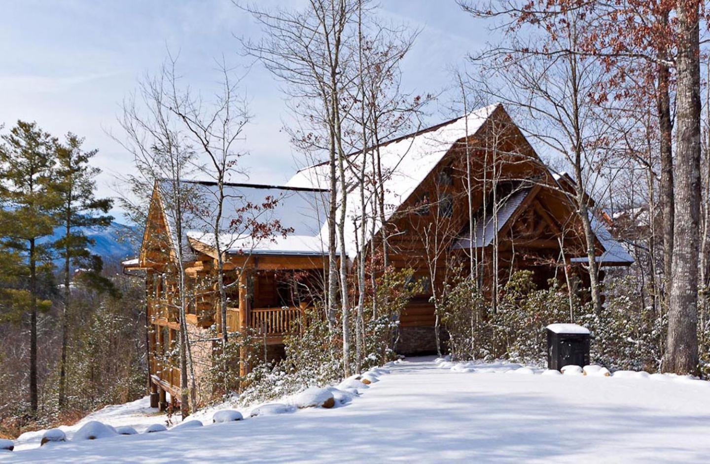 Big Bear Ridge Lodge - Breathtaking Mountain Views And Private Forest Scenes In Amazing Large Log Cabin Gatlinburg Dış mekan fotoğraf